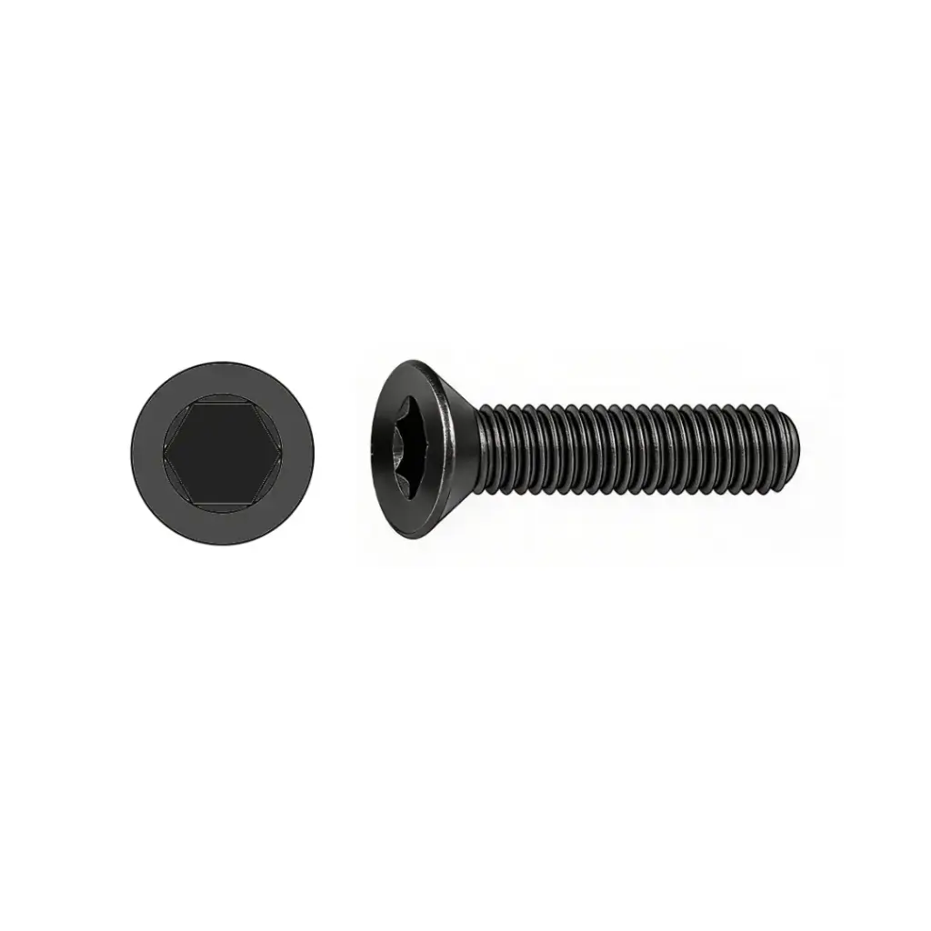 #8-32 X 1" Flat HD Socket Capscrew Plain