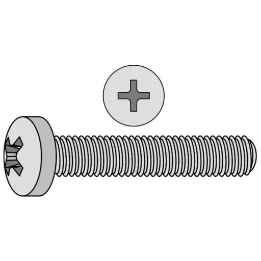 [8C75MXPSS] #8-32 X 3/4" Pan HD Phil M/S Stainless Steel