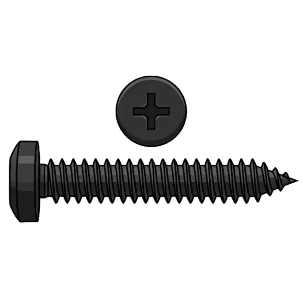 #8 X 1" Pan HD Phil T/S Black Oxide