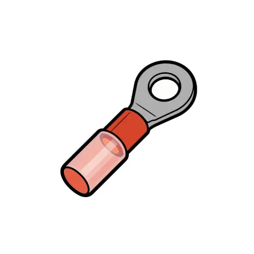[AHS10R] 22-18 GA. Heat Shrink #10 Ring Connector