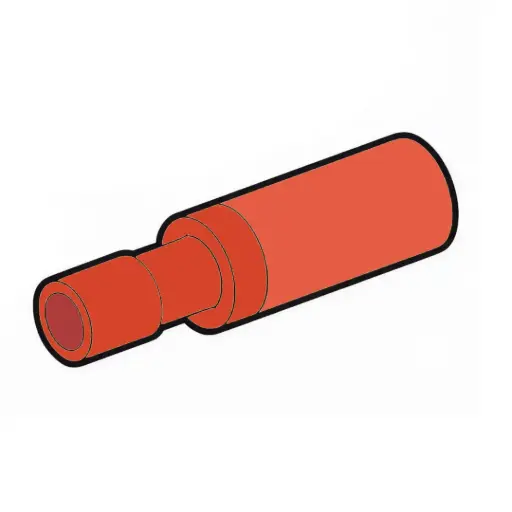 [AHSBR] 22-18 GA. Heat Shrink #.157 Female Bullet Receptacle Connector