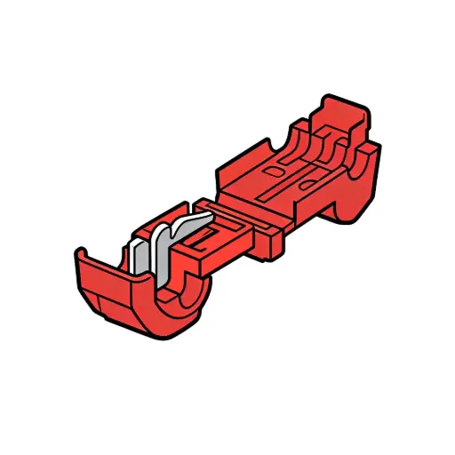 [ASL2218T] 22-18 GA. Wire T-Tap Splices (Red)