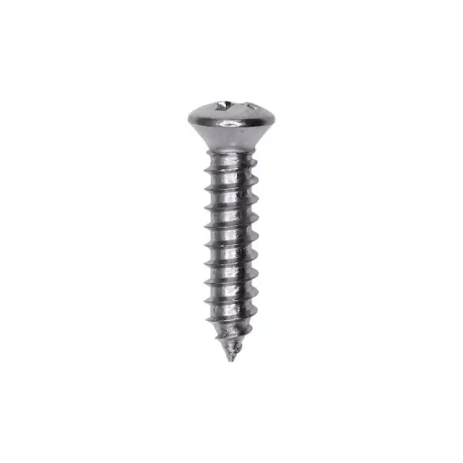 [AUV-1799] #8 X 3/4" Oval HD Phil T/S Chrome #6 HD