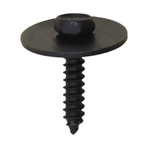 [AUV-19278] #8 X 3/4" (M4.2 X 20mm) Hex HD SEMS Tapping Screw Black Oxide