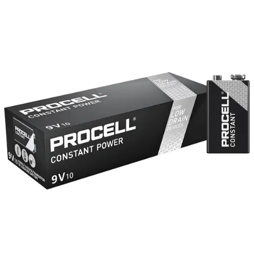 [BATTERY9VPC] 12Pk 9V Batteries PROCELL (Duracell)