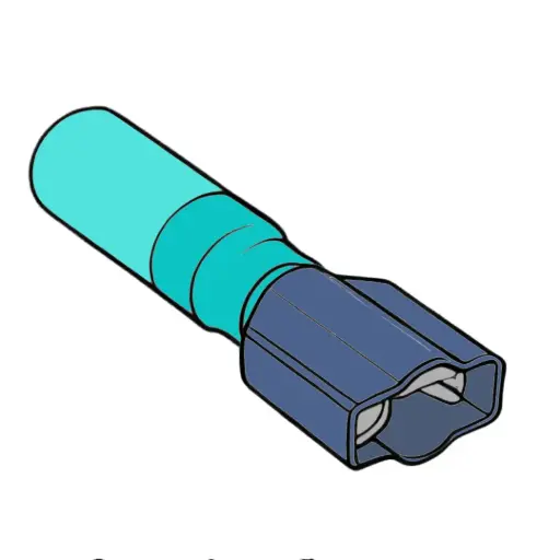 [BHS14FC] 16-14 GA. Heat Shrink (Fully-Hump) #.250 Female Dis-connect