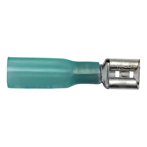 [BHS250F] 16-14 GA. Heat Shrink #.250 Female Dis-connect Bare Tip