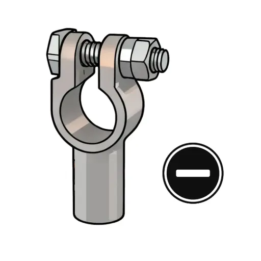 [BTC30N] 3/0 Battery Terminal Straight (Negative)