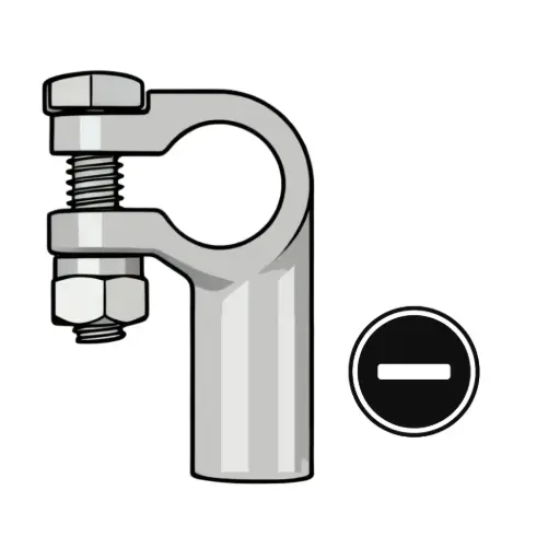 [BTCL20N] 2/0 Battery Terminal Left Elbow (Negative)