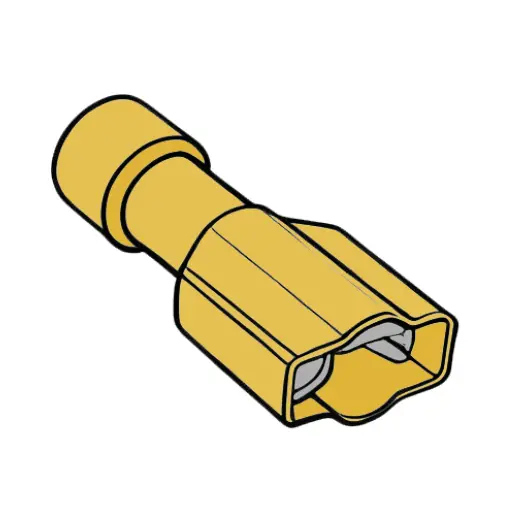 [C514FC3] 12-10 GA. Nylon ({} Style) #.250 Female Dis-connect