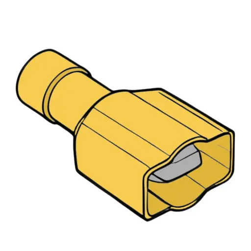 [C514MC3] 12-10 GA. Nylon ({} Style) #.250 Male Dis-connect