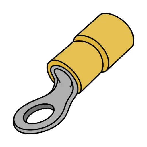 [C538R] 12-10 GA. Nylon 3/8" Ring Connector