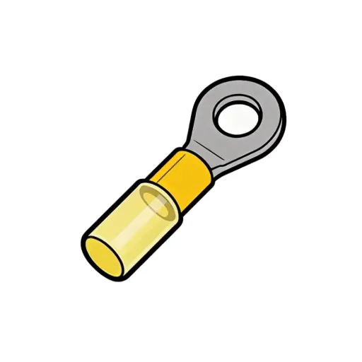 [CHS38R] 12-10 GA. Heat Shrink 3/8" Ring Connector