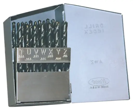 [CL-C21158] 26Pc Letter Jobber Drill Bit Index 118° Pt [A-Z] (Cle-Line/USA)