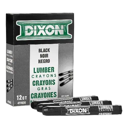 [DIXON-49400D] 12Pk Black Lumber Crayons (Dixon)