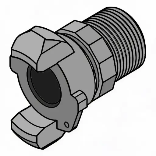 [DIXON-AM7] 3/4" NPT Male Chicago Fitting 2-Log Air King Ductile Iron