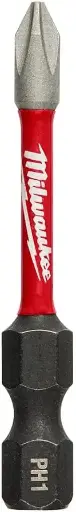 [DRIVEPH2X200-M] #2 Phillips X 2" Impact Driver Bit (Milwaukee/SHOCKWAVE)
