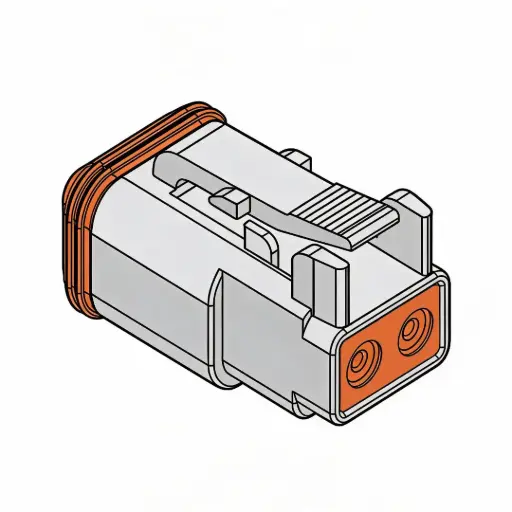 [DT06-2S] DT 2-Way Male Plug (Deutsch)