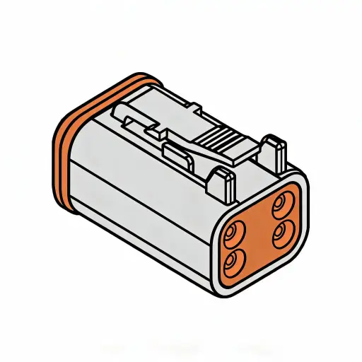 [DT06-4S] DT 4-Way Male Plug (Deutsch)
