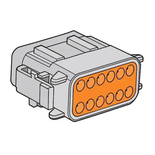 [DTM12M] DTM 12-Way Male Plug (Deutsch) DTM06-12S