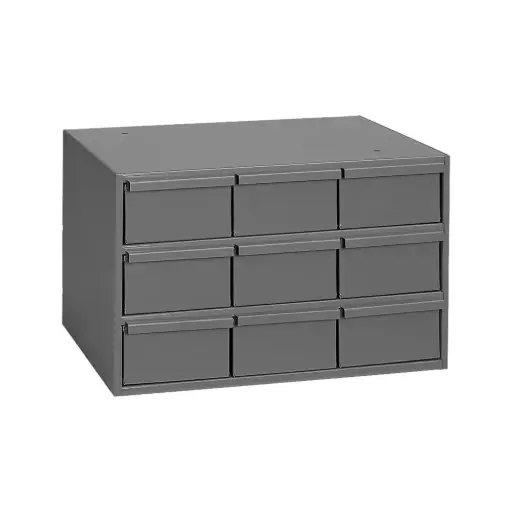 [DUR-004-95] 9 Drawer Cabinet W/2-3/4" High Drawers 17-1/4" X 11-5/8" X 10-7/8" (Durham)