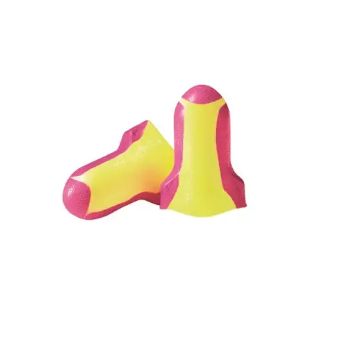 [EARHLLASER200] Laser Lite Uncorded Earplugs 200 Pair Yellow/Pink NRR32 (Howard Leight)