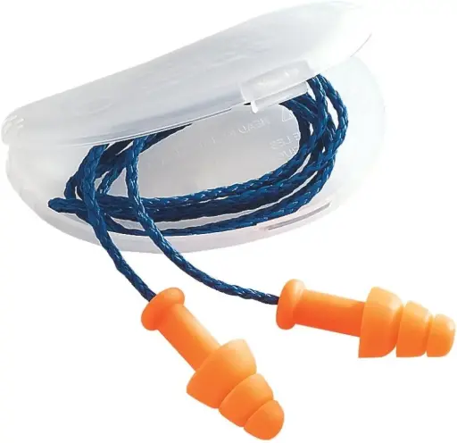 [EARHLSMARTFIT] Smart Fit Corded Reusable Earplugs W/Case (Honeywell/Howard Leight)