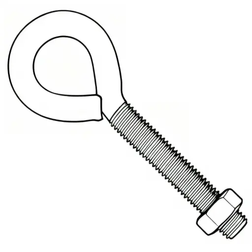 [EB62X600ZP] 5/8"-11 X 6" Eye Bolt W/Nut ZP