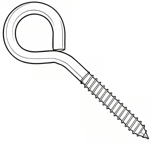 [ELB25X500SS] 1/4" X 5" Lag Eye Bolt Stainless