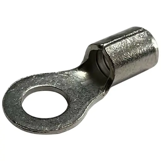 [F314R] 4 GA. 1/4" Ring Non-Insulated Connector