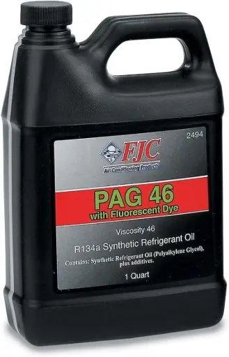[FJC-2494] PAG 46 R134a Synthetic Refrigerant Oil W/Dye [1 Quart] (FJC)