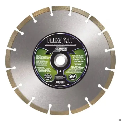 [FLX44476] 14" X .125 X 20mm Concrete/Masonry Diamond Blade Segmented High Performance (Flexovit USA)