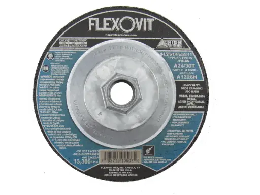 [FLXA1226H] 4-1/2" X 1/4" X 5/8"-11 T-27 Grinding Wheel HD (Flexovit USA)