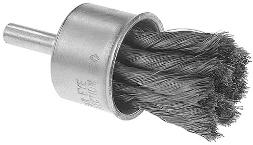 [FLXC1900] 3/4" X 1/4" .014GA Shank Knotted Wire End Brush