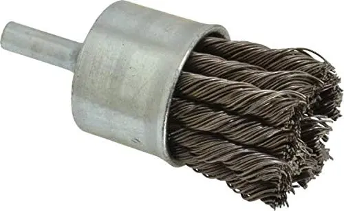 [FLXC1910] 1-1/8" X 1/4" .020GA Shank Knotted Wire End Brush