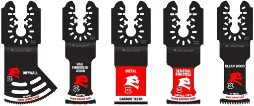 [FREUD-DOU5S] 5Pc Variety Oscillating Blade Set [Carbide Tooth/Universal Fit] (Diablo)
