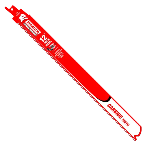 [FREUD-DS1208CF10] 10Pk 12" X 8TPI Thick Metal Carbide Tooth Sawzall Blade (Freud/Diablo)