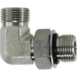 [FS-853-8-10] 1/2" Male ORFS X 5/8" Male ORB Adjustable 90° Elbow Fitting Steel