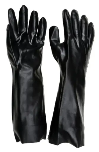 [GLV6218] 18" Black PVC Smooth Mud Gloves (MCR Safety)