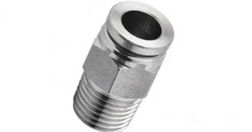 [H1168X8X8-SS] 1/2" PTC to 1/2" MNPT Male Connector Fitting 316 Stainless Steel Non-D.O.T.