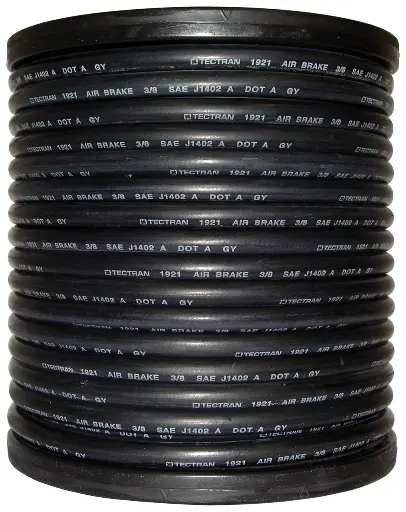 [HAB6] 3/8" Rubber Air Brake Hose Black (DOT)