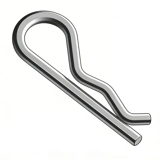 [HPC201P] .148 X 3" Hitch Pin Clip ZP