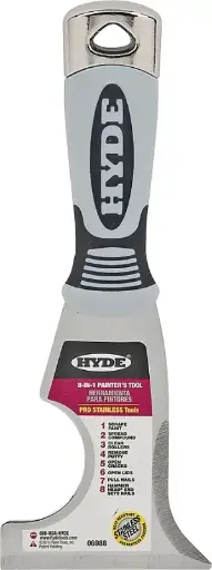 [HYDE-06988] 8-In-1 Painters Tool/Scraper Stainless Steel (Hyde)