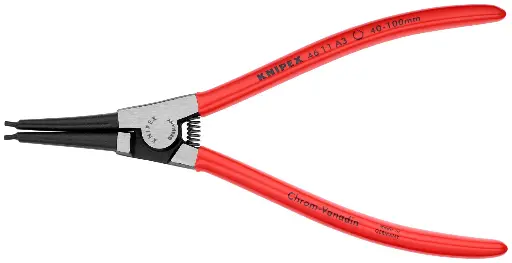 [KNIPEX-4611A3] External Retaining Ring Pliers Straight Tip [1-37/64" to 3-15/16"] (Knipex)