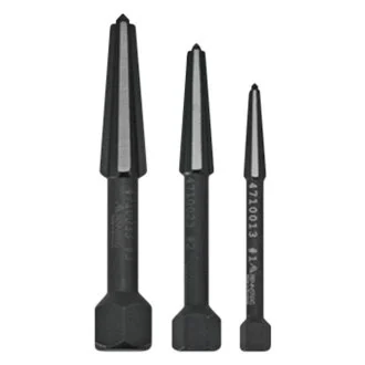 [KNIPEX-9R4719030300] 3Pc Double Edged Screw Extractor (Knipex)