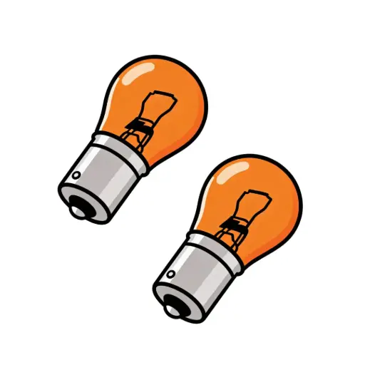 [LB1156NALL] 2Pk 1156NALL Longer Life Mini Amber Light Bulb