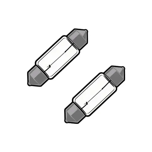 [LBDE3423LLB2] 2Pk DE3423 Longer Life Mini Bulb