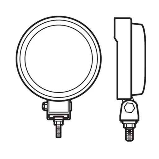 [LIGHT-4RD] 4" Round 10,000 Lumen 120W Spot/Flood Light 12/24V