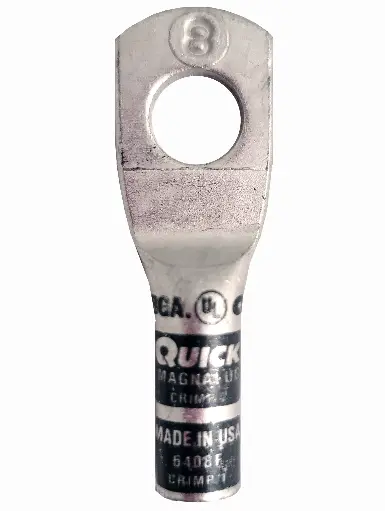 [LUG814HD] 8 AWG HD Copper Lug W/ 1/4" Hole Tin Plated