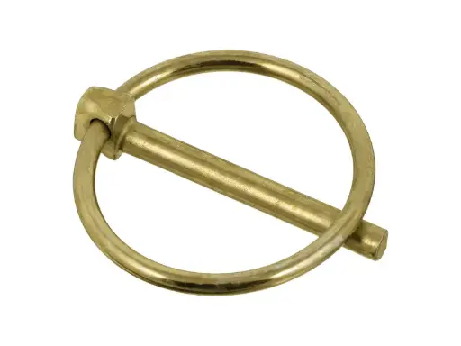 [LYNCHPIN316X131] 3/16" X 1-5/16" Lynch Pin Carbon Steel Yellow Zinc